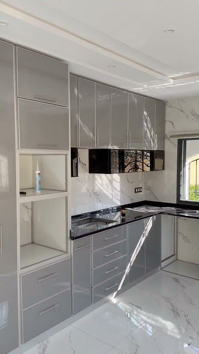 تركيب مطبخ المنيوم بتصميم خشبي بالرياض - مطابخ خبراء الرياض